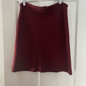 Banana Republic Burgundy A-Line Skirt